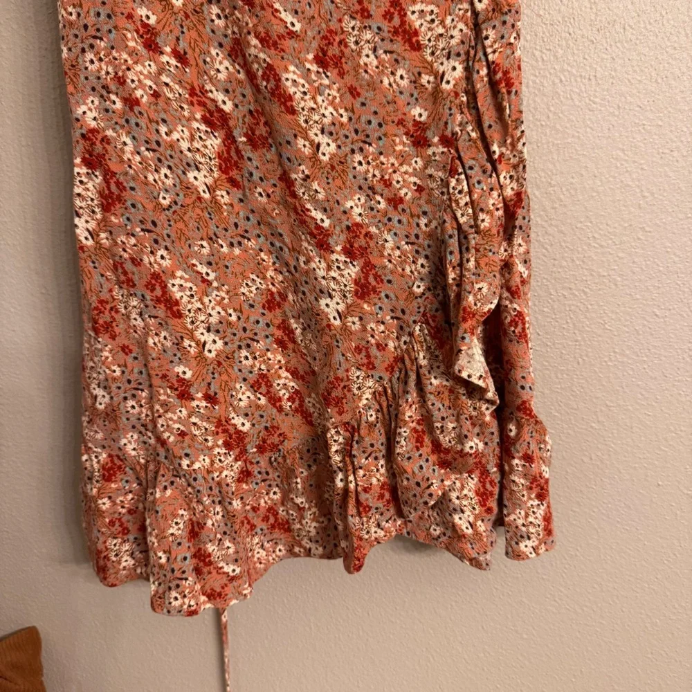 FREE PEOPLE All My Love Floral‎ Wrap Slipdress